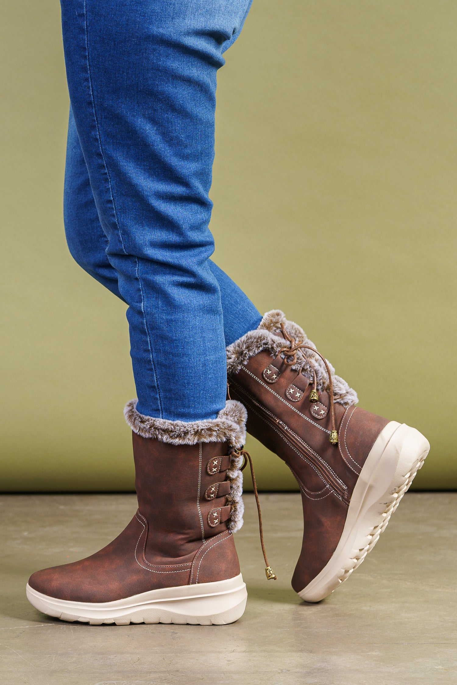 Bota Mujer Café Oscuro Zaria Thunder Blue Thunder Blue